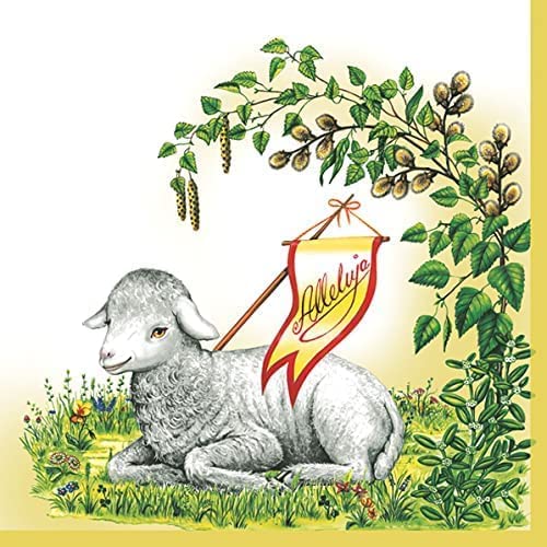 Easter Napkins Holiday Lamb Decorative Paper Decoupage Napkin #3020