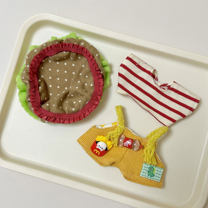 Labubu  Clothes Burger Coke Party