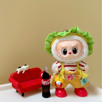 Labubu  Clothes Burger Coke Party