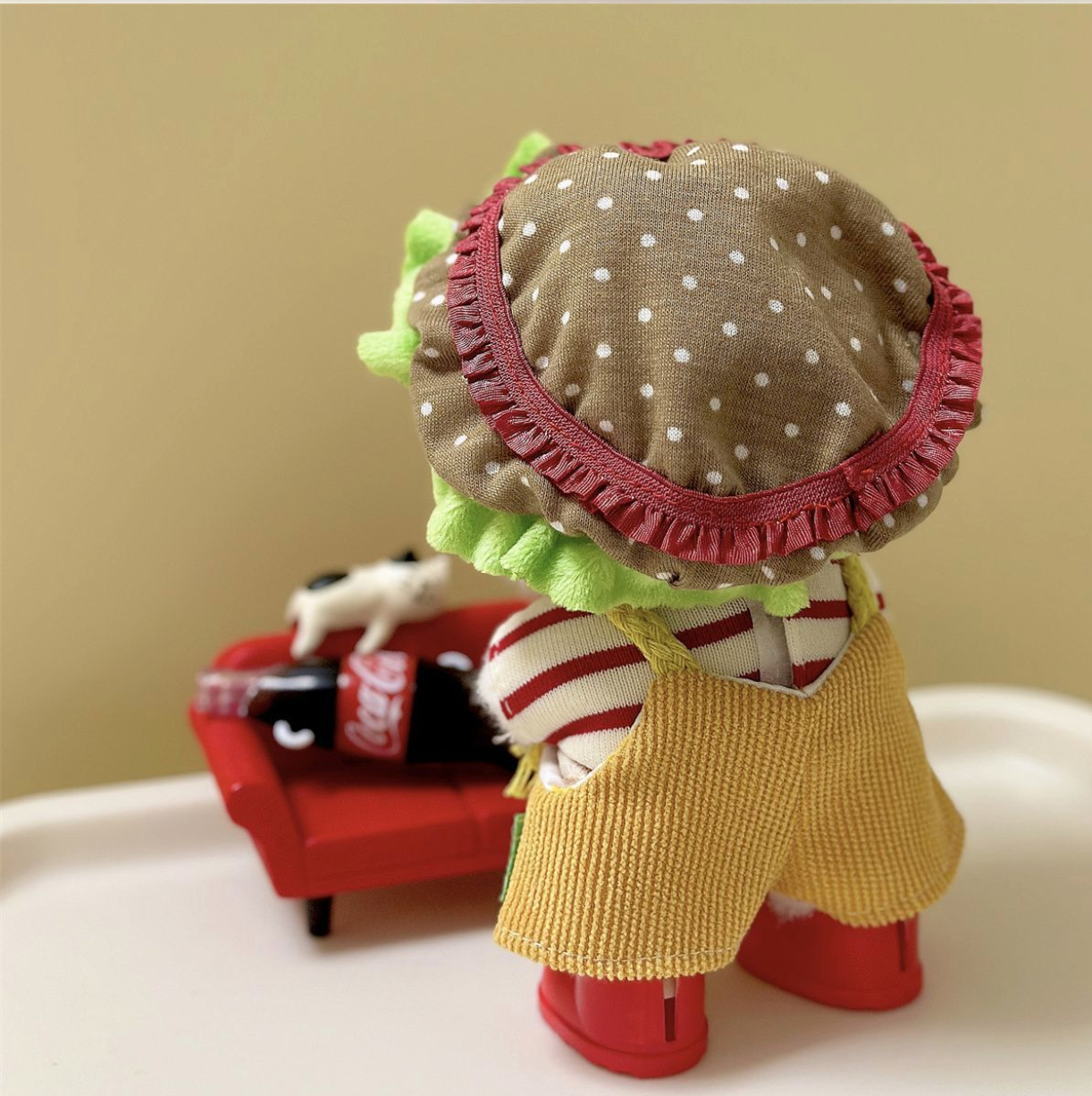 Labubu  Clothes Burger Coke Party