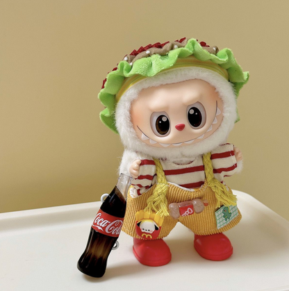 Labubu  Clothes Burger Coke Party