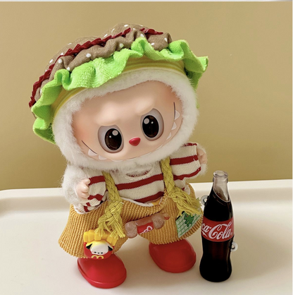 Labubu  Clothes Burger Coke Party