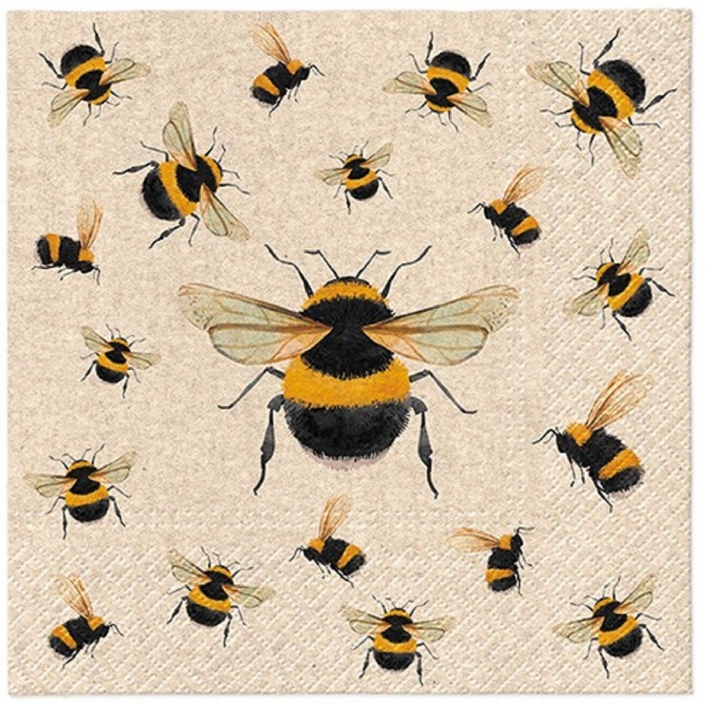 Animal Napkins Bees Decoupage Art Craft Paper Luncheon Napkin