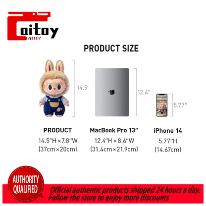 LABUBU Time to chill-Vinyl Plush Doll POP MART Original Genuine