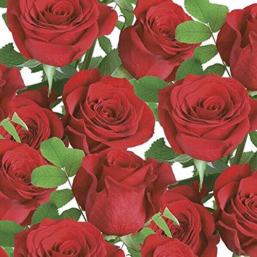 Flowers Napkins Rose Decorative Floral Paper Decoupage Napkin #5167