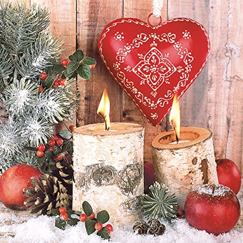 Christmas Napkins Candles Decorative Xmas Paper Decoupage Napkin #2113