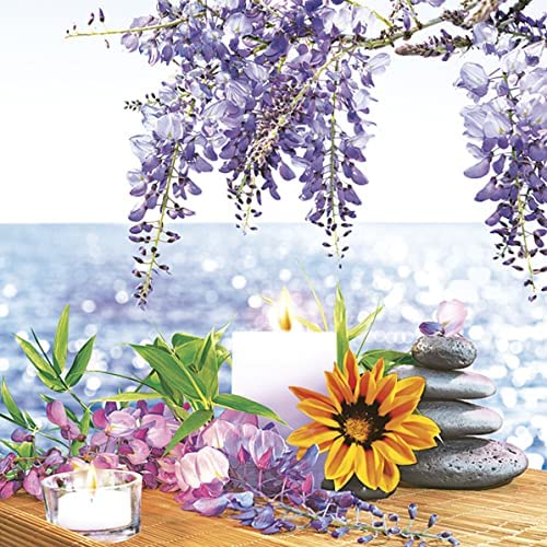 Flowers Napkins Paradise Decorative Floral Paper Decoupage Napkin #6038