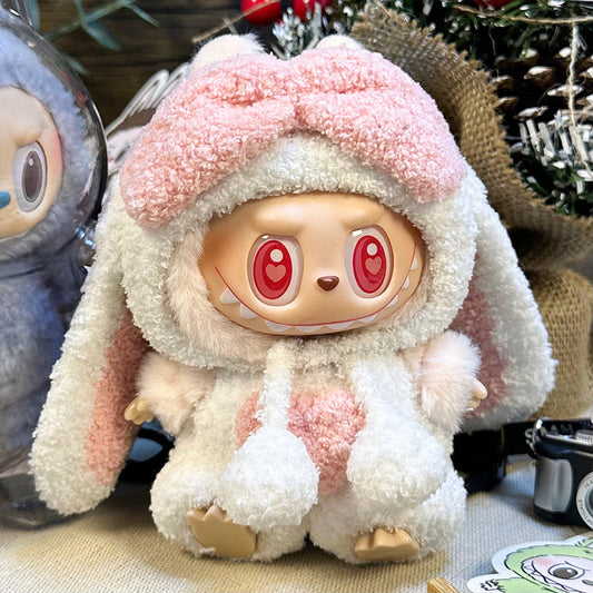 Vestito Labubu teddy con fiocco