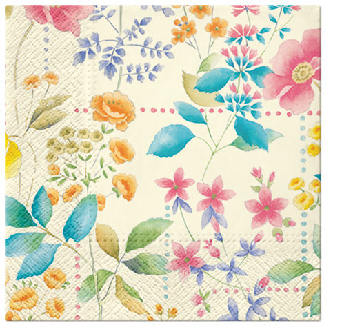 Flowers Napkins Wild Meadow Decorative Floral Paper Decoupage Napkin #5176