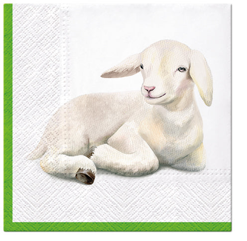 Easter Napkins Holiday Lamb Decorative Paper Decoupage Napkin #3001