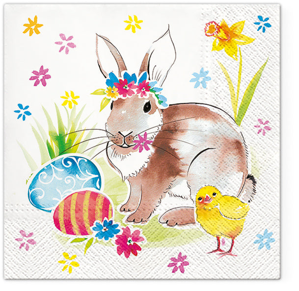 Easter Napkins Holiday Bunny Decorative Paper Decoupage Napkin #3030