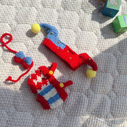 labuboo clothes pure hand-woven vinyl doll  clown costume