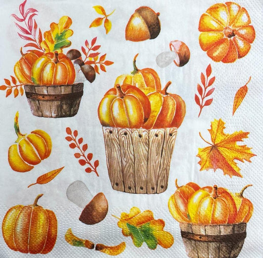 Flowers Paper Luncheon Napkins #5154